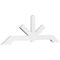 Ekena Millwork Vanguard Architectural Grade PVC Gable Bracket, 72"W x 24"H x 2"D x 4"F, 8/12 Pitch GBP072X24X0204VAN00 - alternate 1